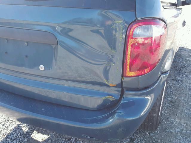 1C4GJ25362B621521 - 2002 CHRYSLER VOYAGER BLUE photo 9