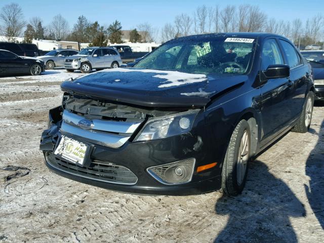 3FAHP0JA7AR235668 - 2010 FORD FUSION SEL BLACK photo 2