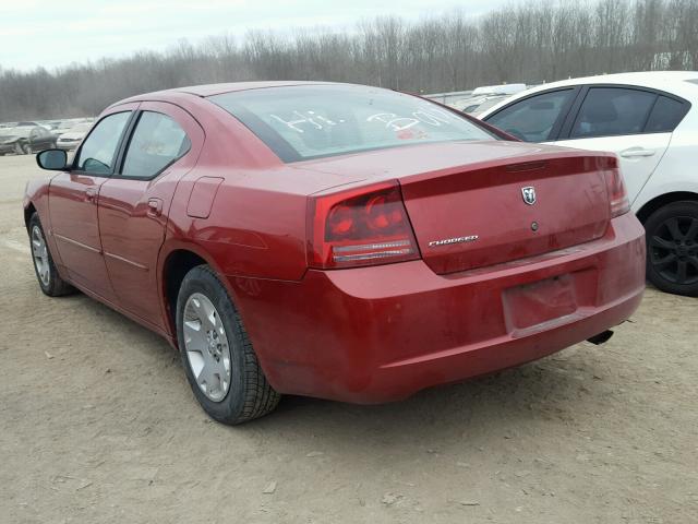 2B3KA43G16H317152 - 2006 DODGE CHARGER SE RED photo 3