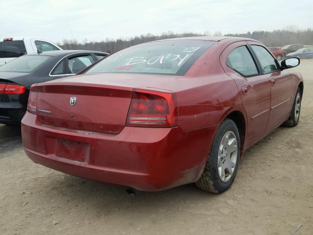 2B3KA43G16H317152 - 2006 DODGE CHARGER SE RED photo 4