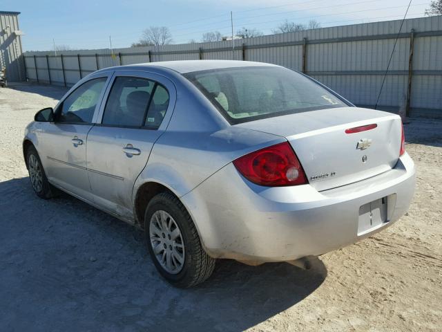 1G1AD5F5XA7160008 - 2010 CHEVROLET COBALT 1LT SILVER photo 3