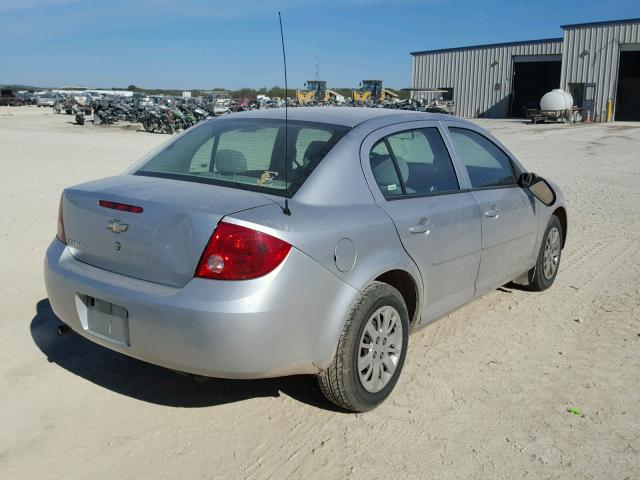 1G1AD5F5XA7160008 - 2010 CHEVROLET COBALT 1LT SILVER photo 4