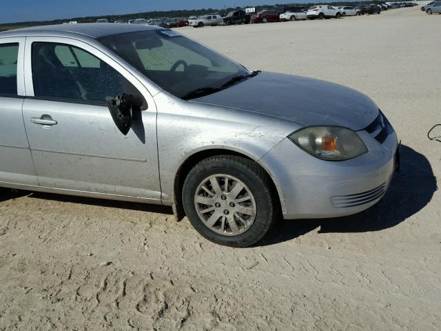 1G1AD5F5XA7160008 - 2010 CHEVROLET COBALT 1LT SILVER photo 9