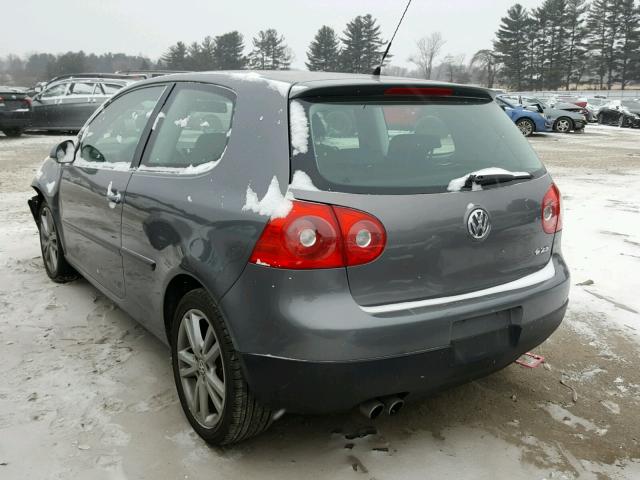 WVWBR71K67W081696 - 2007 VOLKSWAGEN RABBIT GRAY photo 3