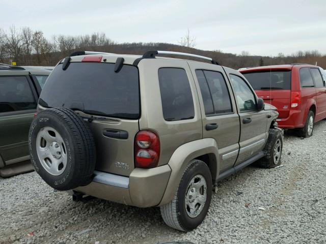 1J4GL58K36W100215 - 2006 JEEP LIBERTY LI GOLD photo 4