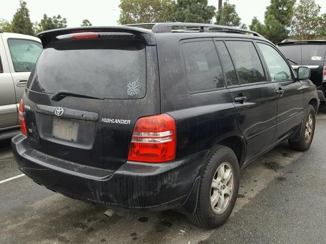 JTEGF21A320036098 - 2002 TOYOTA HIGHLANDER BLACK photo 4