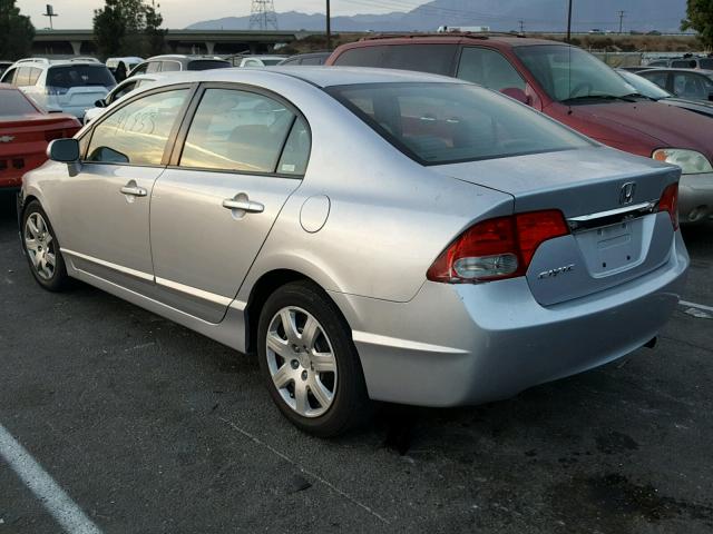 2HGFA16559H341663 - 2009 HONDA CIVIC LX SILVER photo 3