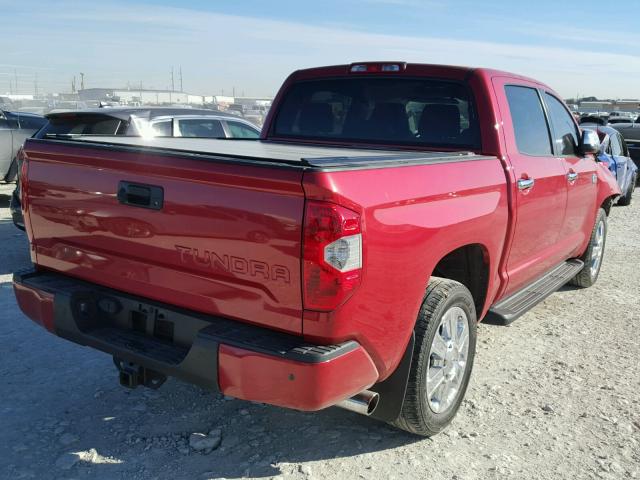 5TFGY5F18EX156046 - 2014 TOYOTA TUNDRA CRE RED photo 4