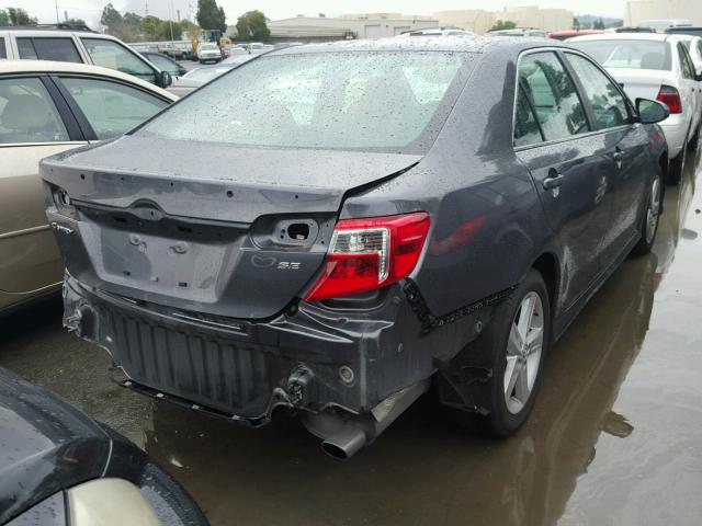 4T1BF1FK9EU304901 - 2014 TOYOTA CAMRY L GRAY photo 4