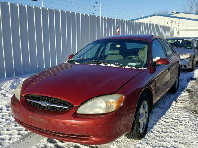 1FAFP53U93G118700 - 2003 FORD TAURUS SE RED photo 2