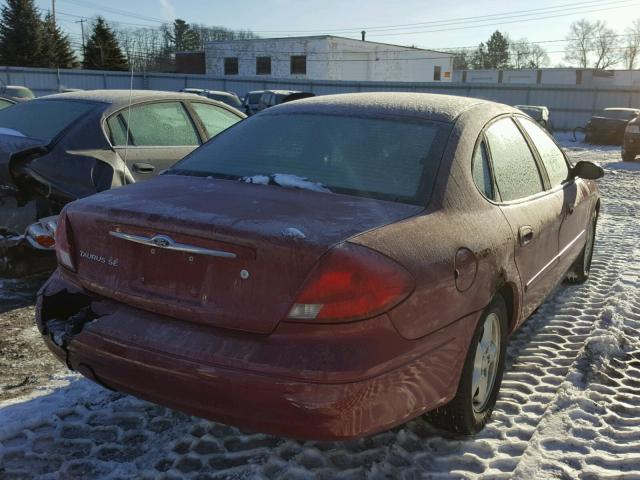 1FAFP53U93G118700 - 2003 FORD TAURUS SE RED photo 4