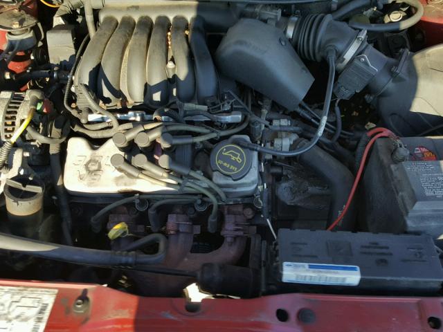 1FAFP53U93G118700 - 2003 FORD TAURUS SE RED photo 7