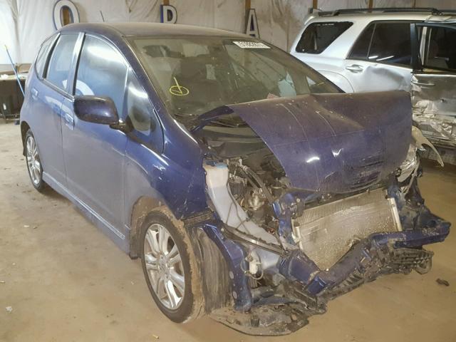 JHMGE88489S051364 - 2009 HONDA FIT SPORT BLUE photo 1