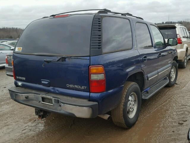 1GNEK13Z83J286122 - 2003 CHEVROLET TAHOE K150 BLUE photo 4