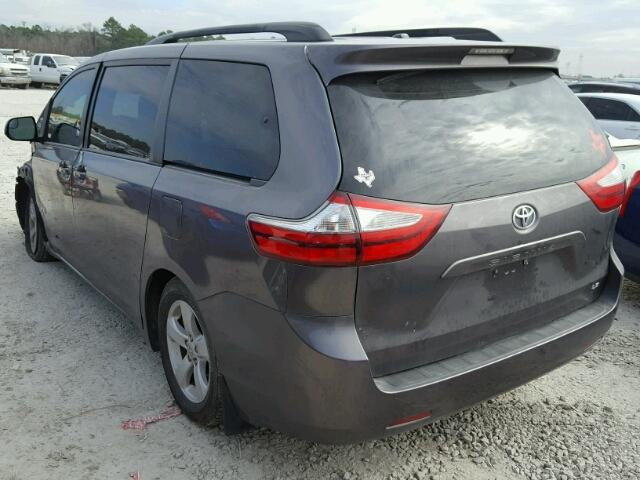 5TDKK3DC9FS538016 - 2015 TOYOTA SIENNA LE GRAY photo 3