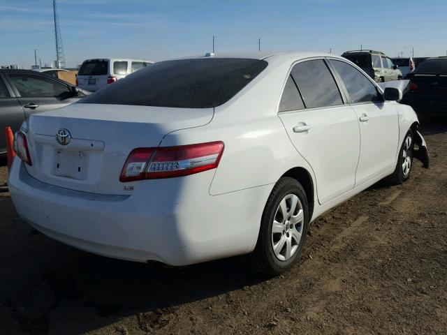 4T1BF3EK6AU553311 - 2010 TOYOTA CAMRY BASE WHITE photo 4