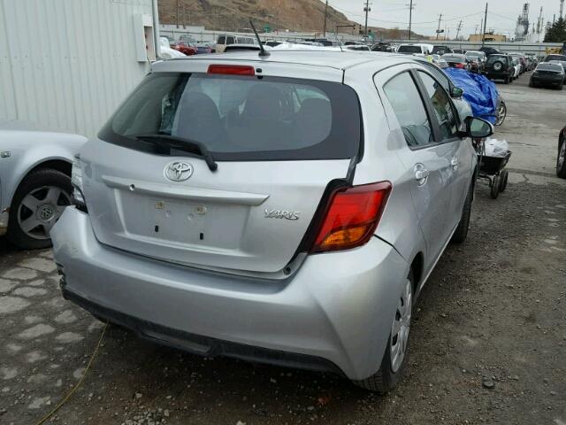 VNKKTUD31FA042764 - 2015 TOYOTA YARIS SILVER photo 4