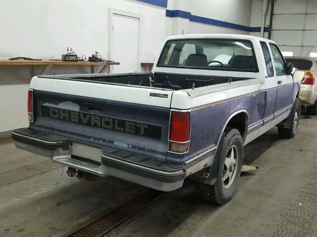 1GCCT19Z8M0204353 - 1991 CHEVROLET S TRUCK S1 BLUE photo 4