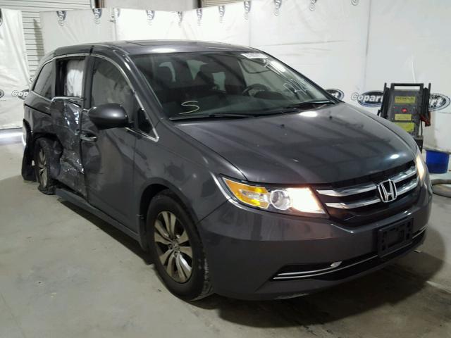 5FNRL5H67EB012580 - 2014 HONDA ODYSSEY EX GRAY photo 1