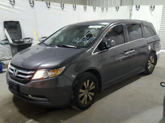 5FNRL5H67EB012580 - 2014 HONDA ODYSSEY EX GRAY photo 2