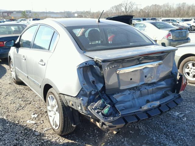 3N1AB6AP7CL712352 - 2012 NISSAN SENTRA 2.0 GRAY photo 3