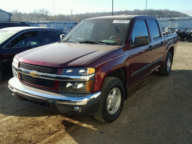 1GCCS13E278254728 - 2007 CHEVROLET COLORADO RED photo 2