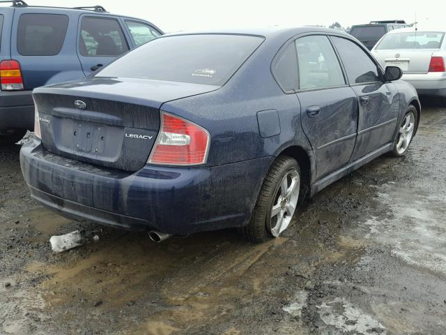 4S3BL626567213742 - 2006 SUBARU LEGACY 2.5 BLUE photo 4