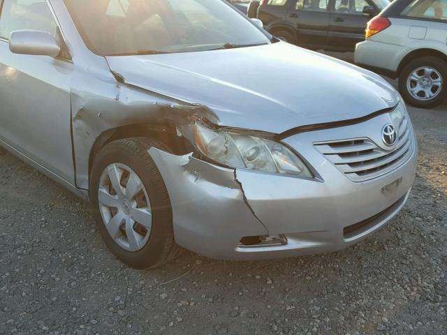 4T4BE46K89R052672 - 2009 TOYOTA CAMRY BASE SILVER photo 9