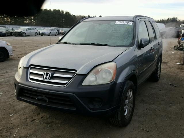 SHSRD78845U334998 - 2005 HONDA CR-V EX SILVER photo 2