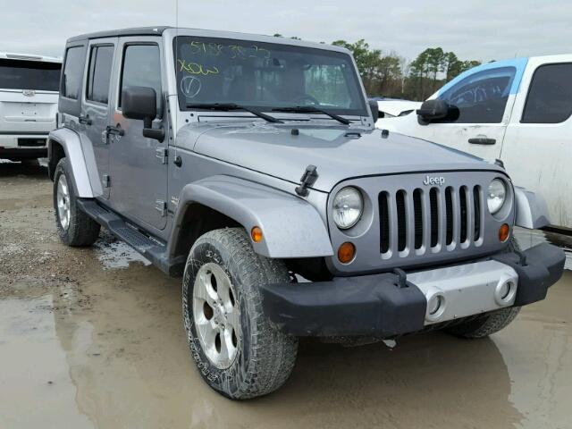 1C4BJWEGXDL602228 - 2013 JEEP WRANGLER U SILVER photo 1