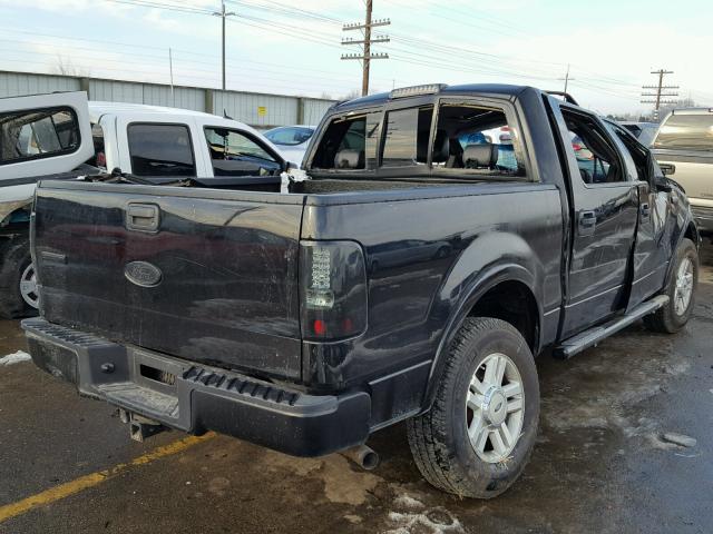 1FTPW14544KC86809 - 2004 FORD F150 SUPER BLACK photo 4