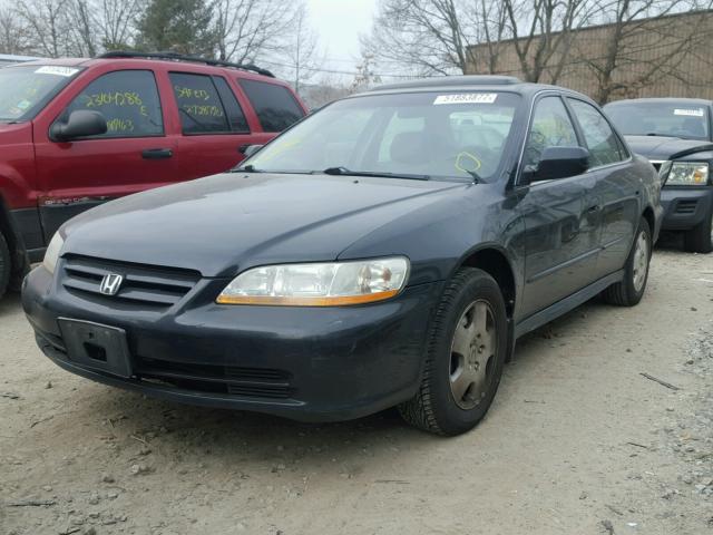 1HGCG16562A057559 - 2002 HONDA ACCORD EX BLACK photo 2