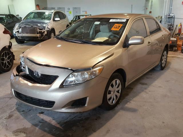 1NXBU40E89Z163089 - 2009 TOYOTA COROLLA BA GOLD photo 2