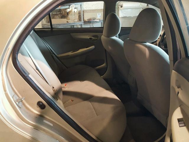 1NXBU40E89Z163089 - 2009 TOYOTA COROLLA BA GOLD photo 6