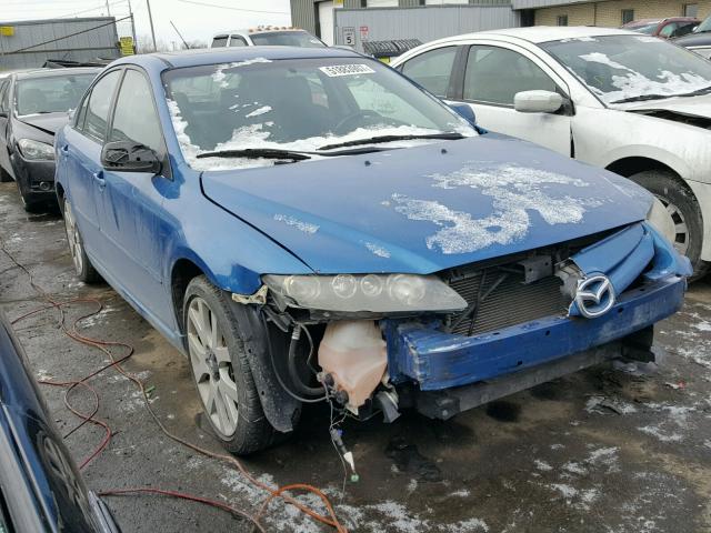 1YVHP84D865M41245 - 2006 MAZDA 6 S BLUE photo 1