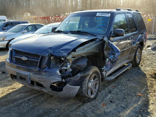 1FMYU60E33UB79553 - 2003 FORD EXPLORER S BLUE photo 2