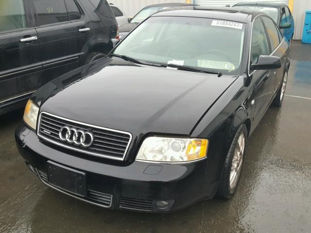 WAULD64B44N009435 - 2004 AUDI A6 2.7T QU BLACK photo 2