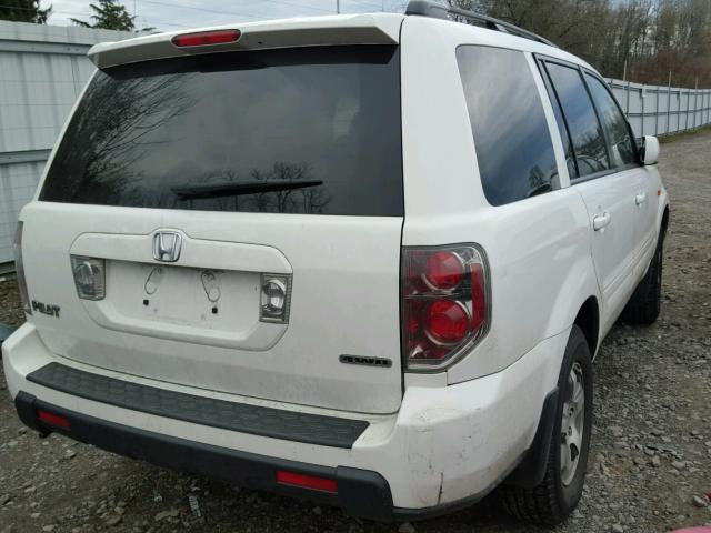 5FNYF18477B024550 - 2007 HONDA PILOT EX WHITE photo 4