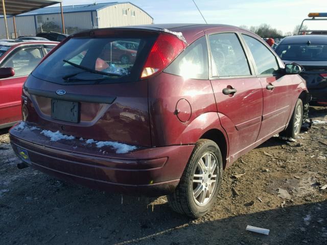 1FAFP37N67W239431 - 2007 FORD FOCUS ZX5 RED photo 4