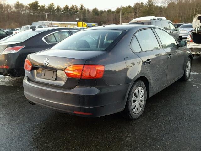 3VW2K7AJ0CM473673 - 2012 VOLKSWAGEN JETTA BASE 黑色 照片 4