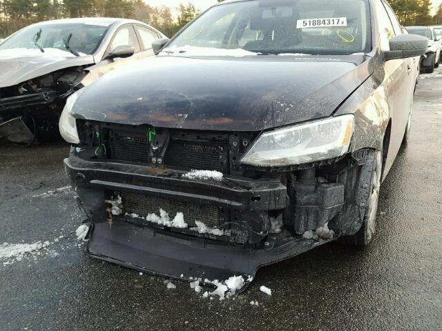 3VW2K7AJ0CM473673 - 2012 VOLKSWAGEN JETTA BASE 黑色 照片 9