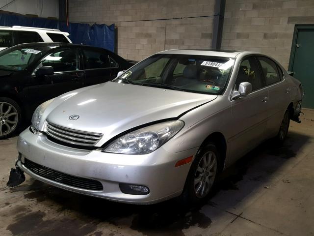 JTHBF30G230140415 - 2003 LEXUS ES 300 SILVER photo 2