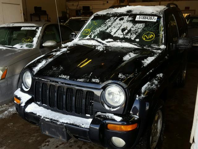 1J4GL58K74W134512 - 2004 JEEP LIBERTY LI BLACK photo 2