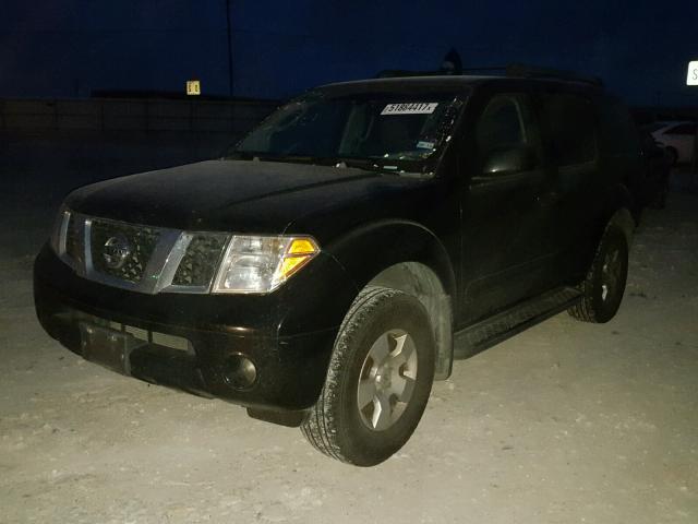 5N1AR18W77C612872 - 2007 NISSAN PATHFINDER BLACK photo 2