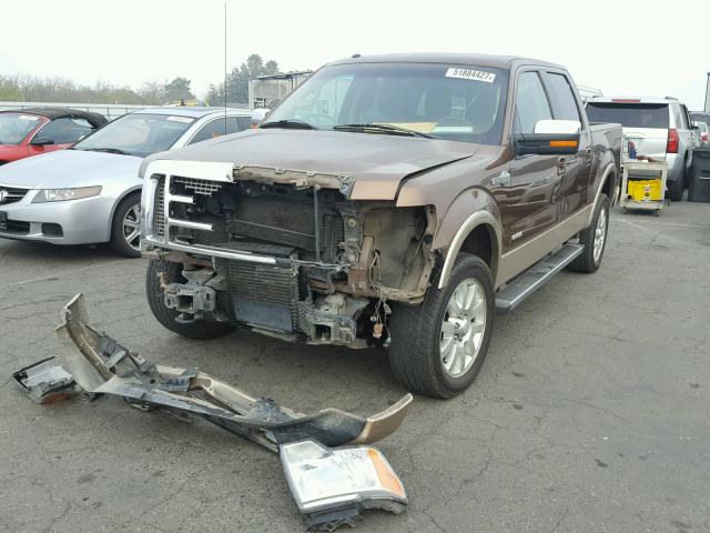 1FTFW1ETXBKE00186 - 2011 FORD F150 SUPER TWO TONE photo 2