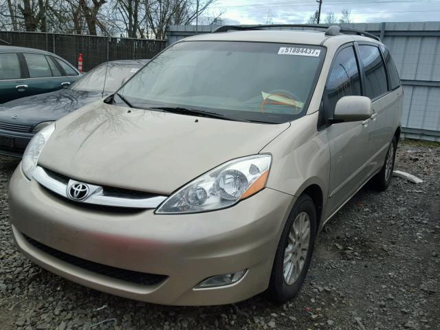 5TDZK23CX8S109271 - 2008 TOYOTA SIENNA CE BEIGE photo 2