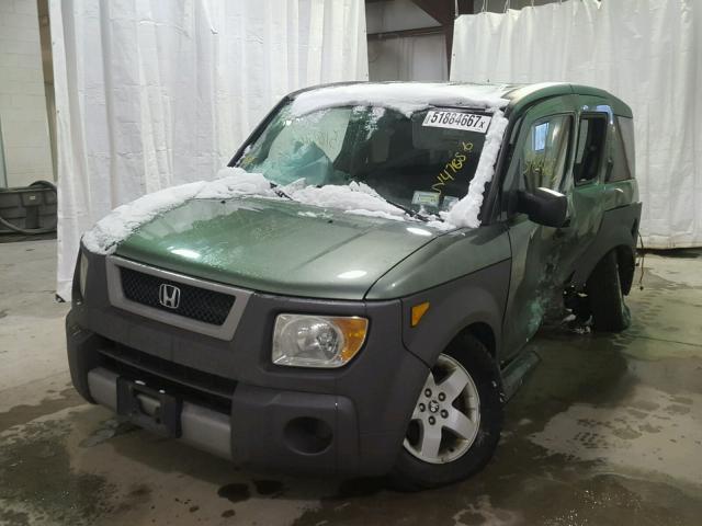 5J6YH28685L009027 - 2005 HONDA ELEMENT EX GREEN photo 2