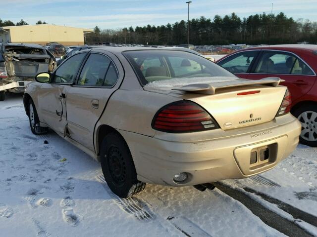 1G2NE52E95M209173 - 2005 PONTIAC GRAND AM S ოქროსფერი ფოტო 3