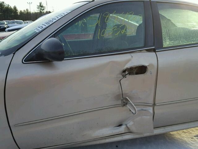 1G2NE52E95M209173 - 2005 PONTIAC GRAND AM S ოქროსფერი ფოტო 9