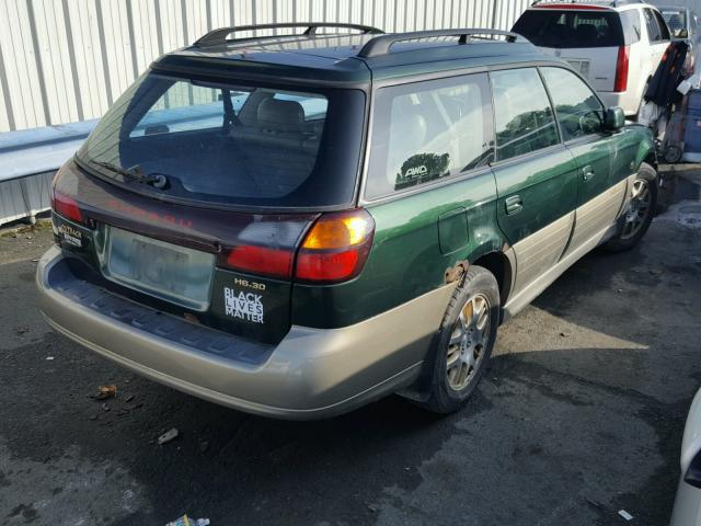 4S3BH806X27628873 - 2002 SUBARU LEGACY OUT GREEN photo 4